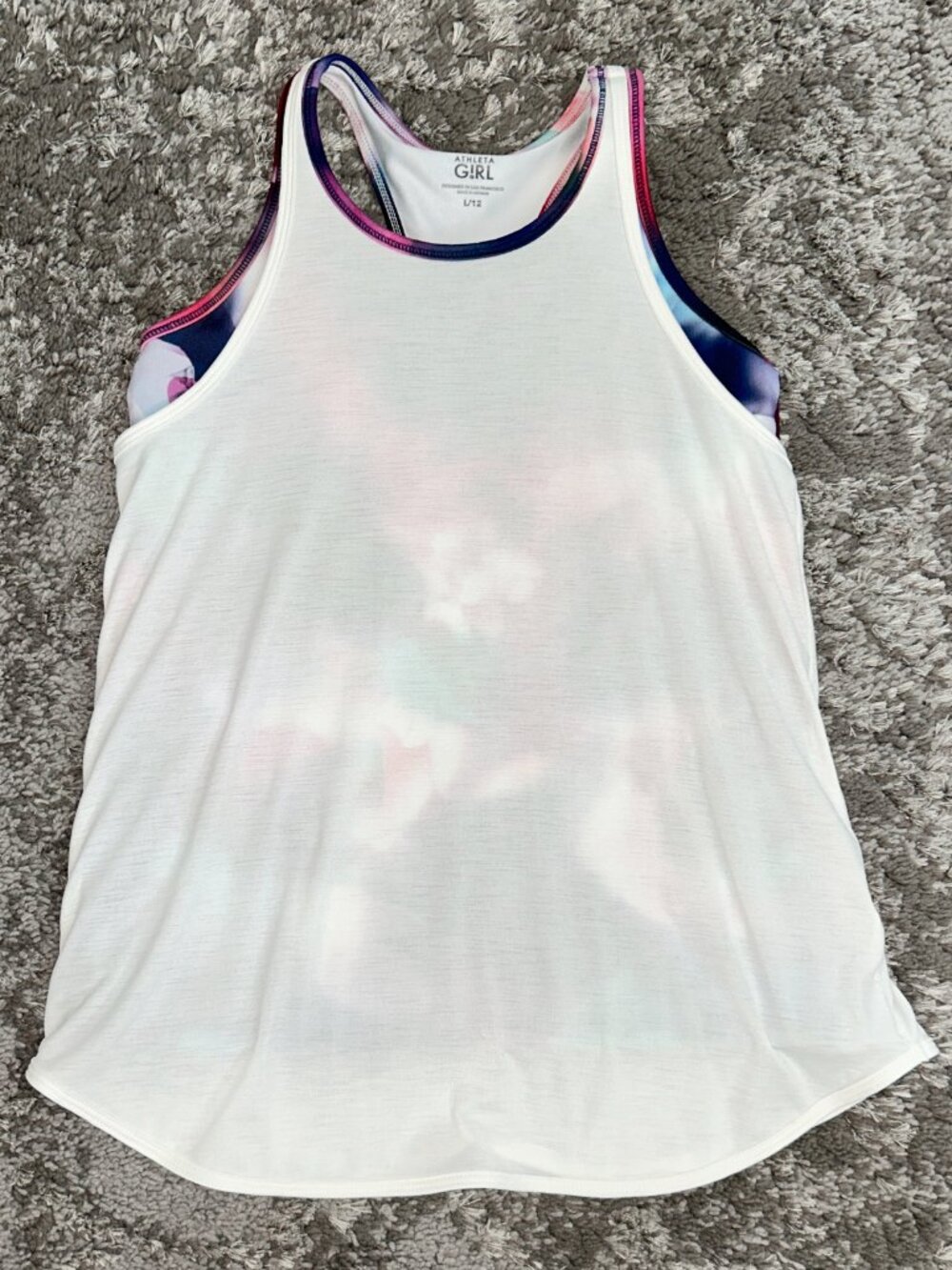 Athleta Girl Two In Fun Racerback Tank Size 12
